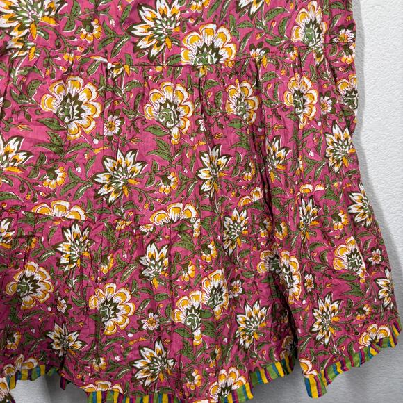 Velvet by Graham Spencer Large Tracy Cami Dress Floral Cotton V Neck Sleeveless - Picture 4 of 9